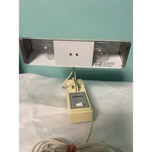 Vintage Yellow Mobilite  Portable Desk Lamp With Adjustable Clamp Tested Working